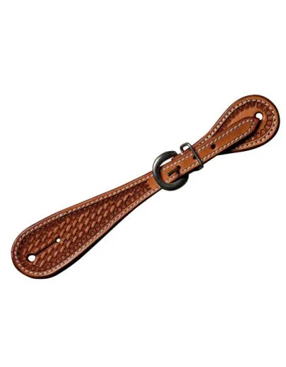 Ladys Spurstrap Baskettooled #SPS-155