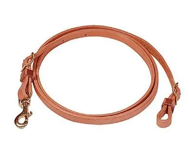 Harness Leather Roping Rein with loops
