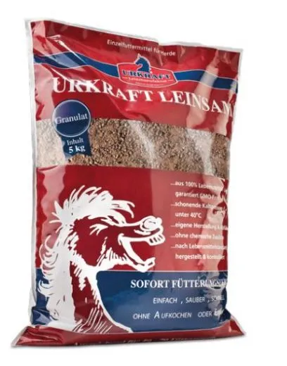 Urkraft-Leinsam Granulat 5 kg fr Pferde & Ponys