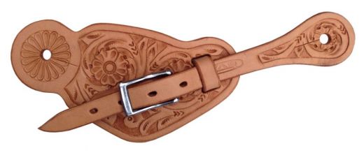 leather spurstrap Flower