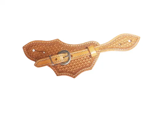 Sporenriemen Batwing Tooled Basket