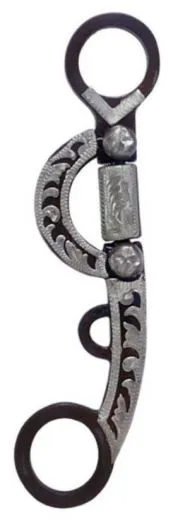 Black Steel Showbit mit Halfmoon Shanks