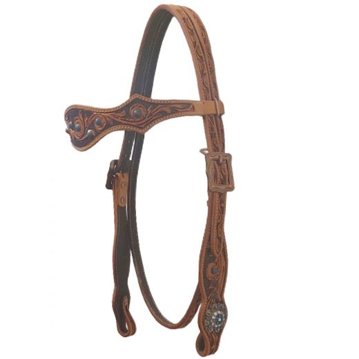 Headstall Two Tone Blue