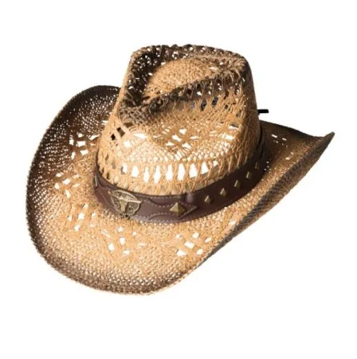 Westernstrohhut Sunset aus 100% Papierstroh