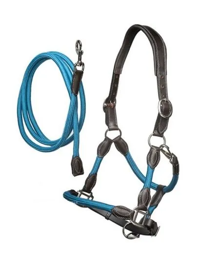 Pacific anatomisch geformtes Lederhalfter mit F�hrstrick“