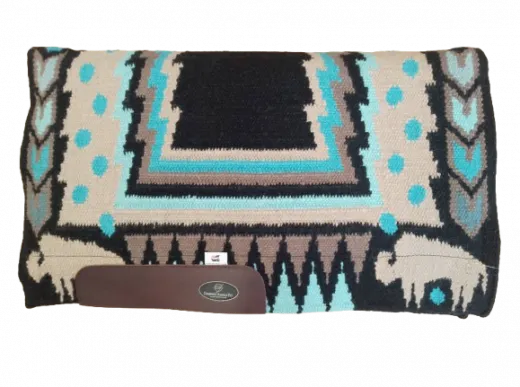 Western Show Pad Buffalo Black/Trkis