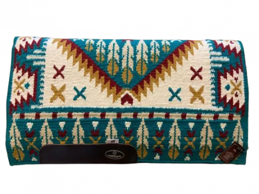 Westernpad mit Federn im Design