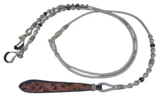 Natur Nylon Romal Reins f�r Westernreiten mit einh�ndiger Z�gelf�hrung