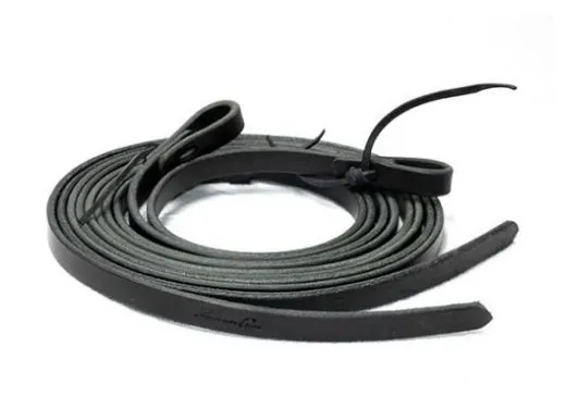 Westernz�gel aus schwarzem weichem Latigo Leder Professional Choice