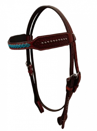 Western Kopfst�ck mit t�rkisem Stirnband