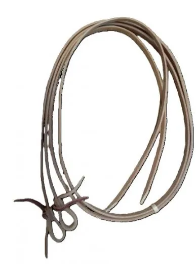 Western Z�gel Natur aus Leder als klassische Split Reins mit 8 ft L�nge