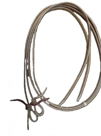 Western Z�gel Natur aus Leder als klassische Split Reins mit 8 ft L�nge