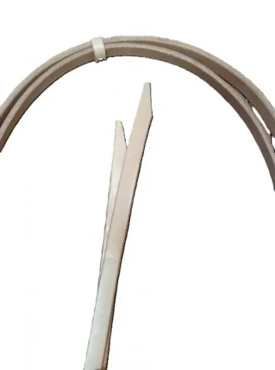 Western Z�gel Natur aus Leder als klassische Split Reins mit 8 ft L�nge