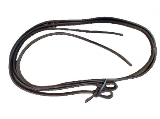Western Z�gel ge�lt aus Leder als klassische Split Reins mit 8 ft L�nge
