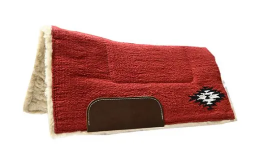 Rotes, anatomisch geformtes PONY PAD f�r Ponys und Westerns�ttel. Preiswertes Westernpad f�r die Pony-Reitausr�stung, sofort lieferbar bei Horsetack.