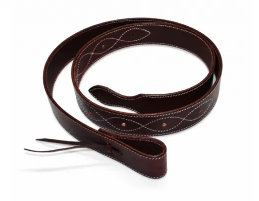 Latigo Tie Strap - Stitched Latigo Tie Strap - Stitched