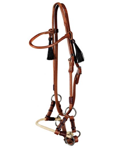 Sidepull with with Rawhide Noseband #SPR-127