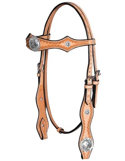 Headstall with conchas