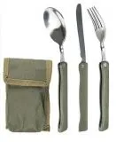 KLAPPESSBESTECK 3-TLG.M.TASCHE OLIV