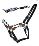 HYBRID ROPE HALTER BLACK- mit F�hrstrick