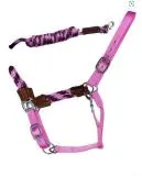 HYBRID ROPE HALTER PINK-BURGUNDY- mit Führstrick HYBRID ROPE HALTER PINK-BURGUNDY- mit Führstrick