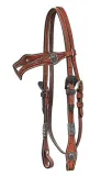 HORSEMANS TACK COWBOY HEADSTALL mit RAWHIDE