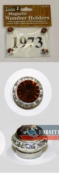 Magnetischer Startnummernhalter - 4er Set