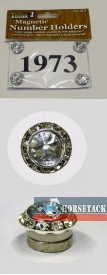 Magnetischer Startnummernhalter - 4er Set