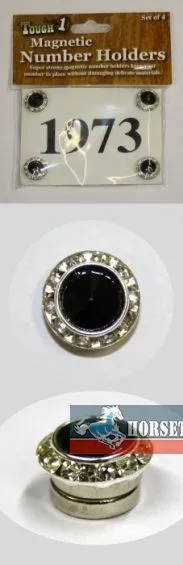 Magnetischer Startnummernhalter - 4er Set