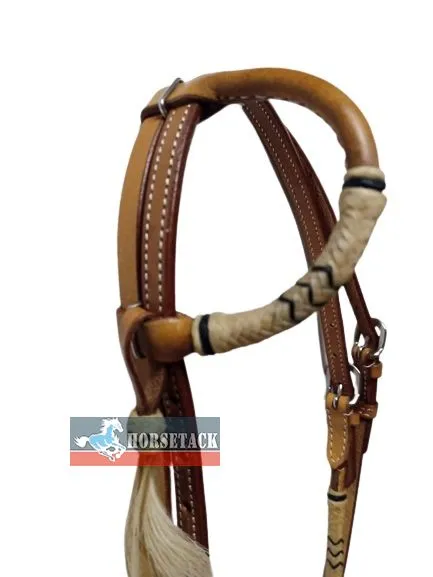 Einohr Black Rawhide mit Tassel