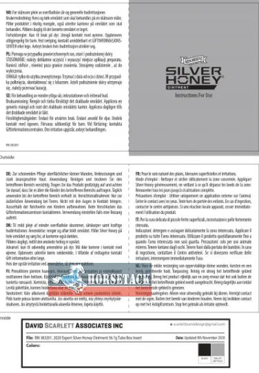 Wundpflegespray Gel Silver Honig