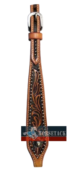 Kopfstck Black Flower mit geradem Stirnband