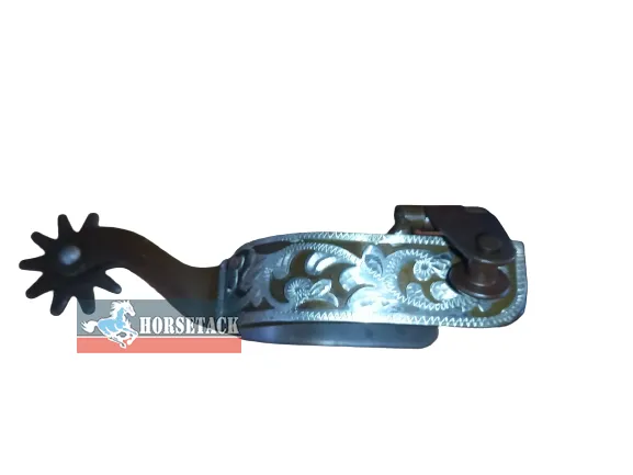 Brown Showsporen mit Verzierung silver trim