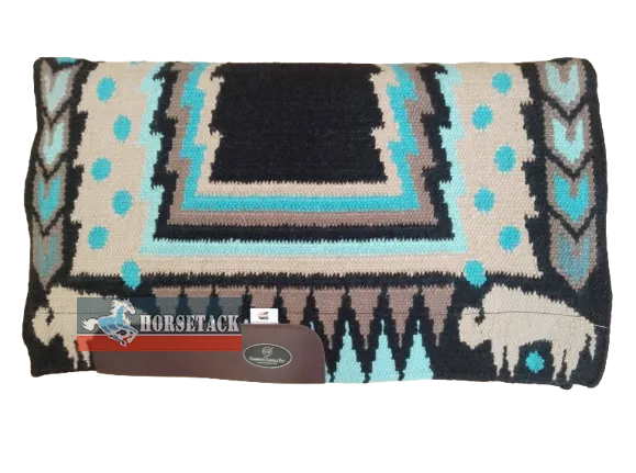 Western Show Pad mit dem Design Buffalo in den Farben Black und Trkies