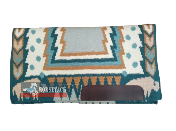 Western Show Pad mit dem Design Buffalo in den Farben Hunter Green/Beige
