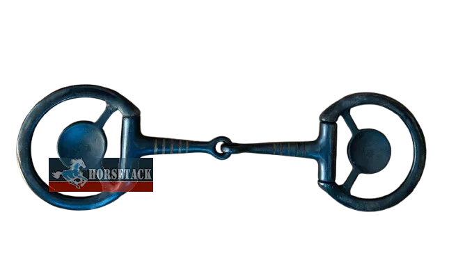 Snaffle Bit in Black mit Conchas