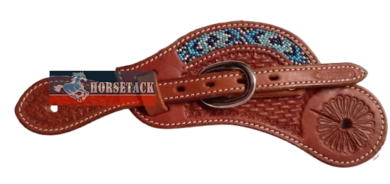Sporenriemen mit Basket und Perlen Design
