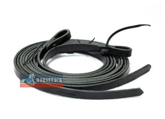 Westernz�gel aus schwarzem weichem Latigo Leder Professional Choice
