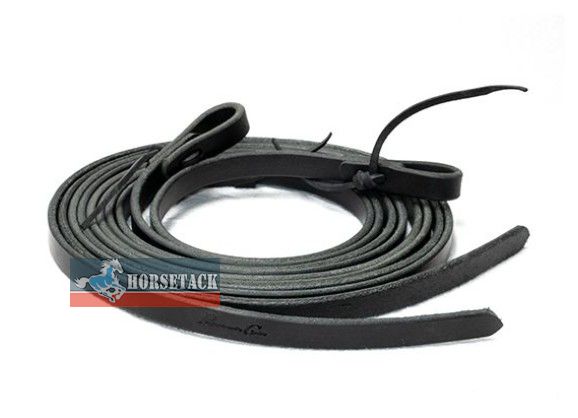 Westernz�gel aus schwarzem weichem Latigo Leder Professional Choice