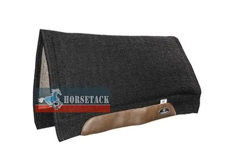Schwarzes BLACK HEAVY WORK PAD als schweres Western-Arbeitspad mit gewobener Woll-Decke als Oberseite, CSF-Innenleben und robuster Filzunterseite.