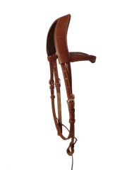 anatomically shaped headstall dark