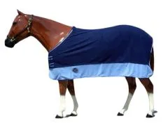 Abschwitzdecke aus Fleece Navy/Royal