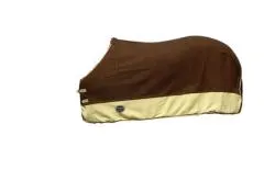 Abschwitzdecke aus Fleece Sand/Braun