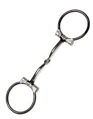 Silver Offset Dee Snaffle