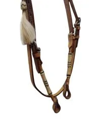 Einohr Black Rawhide mit Tassel