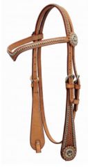 Western Headstall Show Dots with V Browband