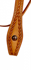 Western Snaffle Rope Tooled