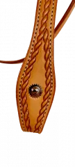 Western Snaffle Rope Tooled