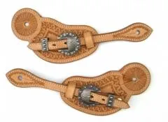 Ladys Show Sporenriemen mit Flower Buckle