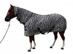 Fliegendecke Zebra mit Halsteil